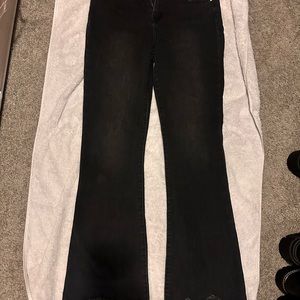 Rewash High Rise Black Flare Jeans